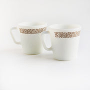 "Woodland" Pair of vintage Woodland Pyrex mugs